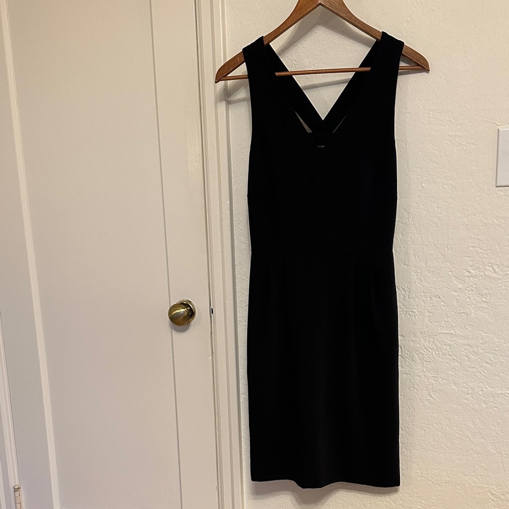 Banana Republic Elegant Black Dress with back bow